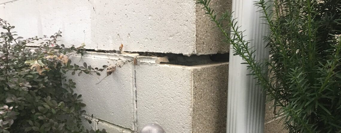 Cracked Blocked Foundation | Sinking Wall | Piering Installer | SoutherDry Alabama Cracked Blocked Foundation | Sinking Wall | Piering Installer | SoutherDry Alabama